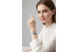 Браслет з вишивкою "Тиха сила" МБ002